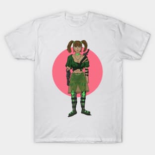 Dystopian Space Scavenger Woman T-Shirt